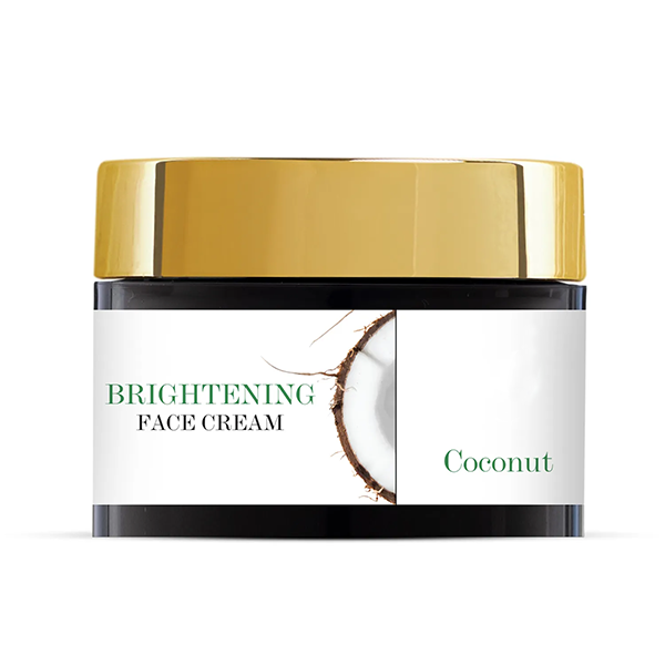 Coconut Brightening Face Cream Moisturizing, Provides Glow No Parabens, No Sulphates, No Mineral Oil, No Animal Testing (50 gm)